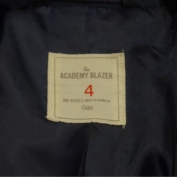 Gap The Academy Blazer Navy and Black Trim Academia Old Money Career 4 - Picture 6 of 9
